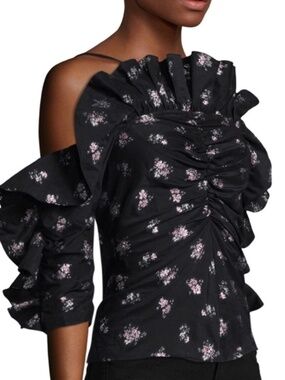 Revolve x Rebecca Taylor | Off Shoulder Floral Print Top with Ruffle Detail 2